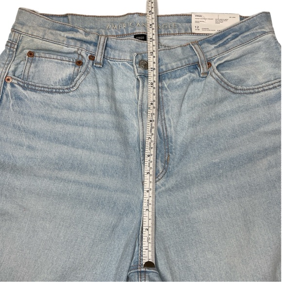 American Eagle Strigid Highest Rise Baggy Straight Jeans - Picture 14 of 16